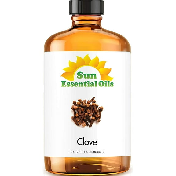 Sun Essential Oils 8oz - Clove Essential Oil - 8 Fluid Ounces