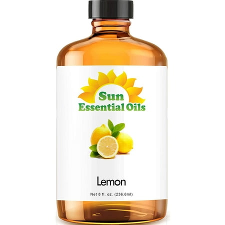 Sun Essential Oils 8oz - Lemon Essential Oil - 8 Fluid Ounces