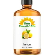 Sun Essential Oils 8oz - Lemon Essential Oil - 8 Fluid Ounces