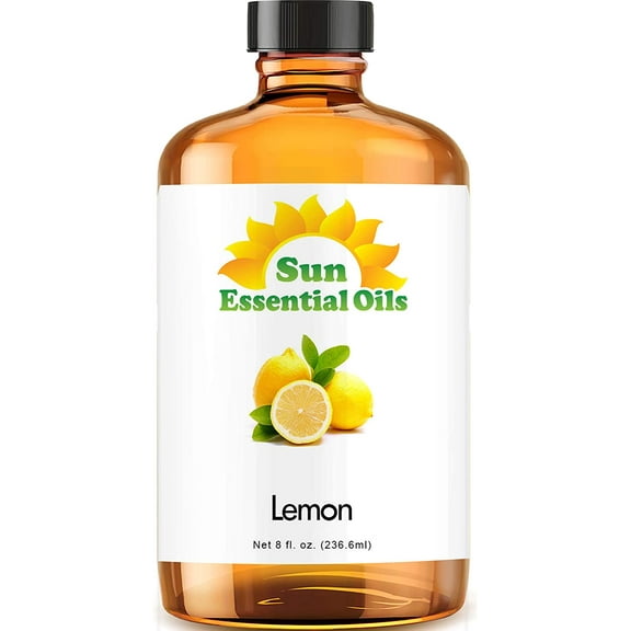 Sun Essential Oils 8oz - Lemon Essential Oil - 8 Fluid Ounces