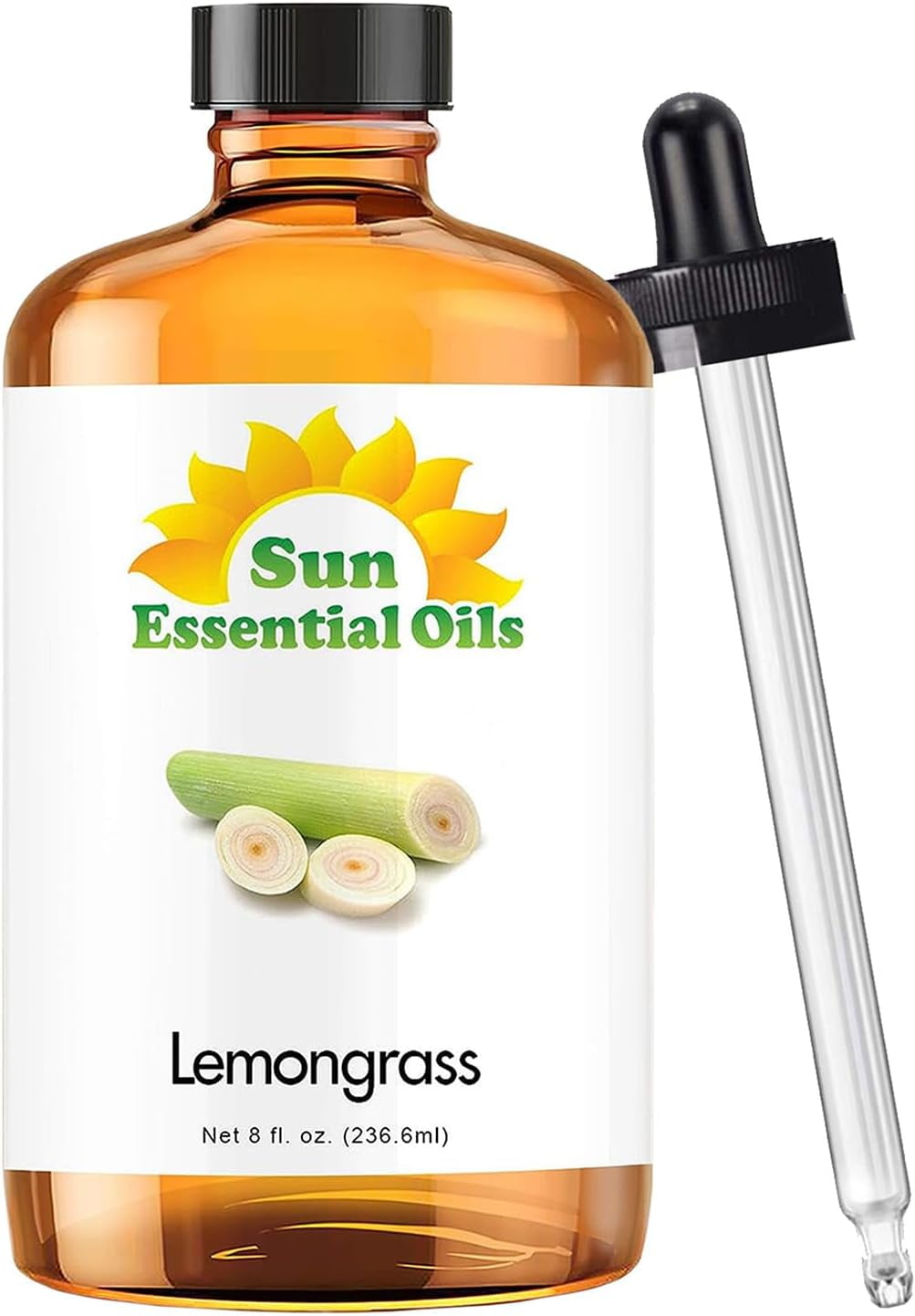 Sun Essential Pure Lemongrass Essential Oil 8oz Aromatherapy Oil