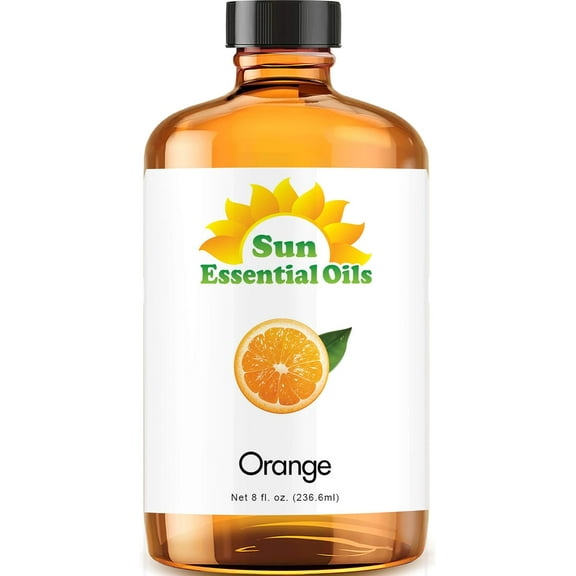 Sun Essential Oils 8oz - Orange Essential Oil - 8 Fluid Ounces