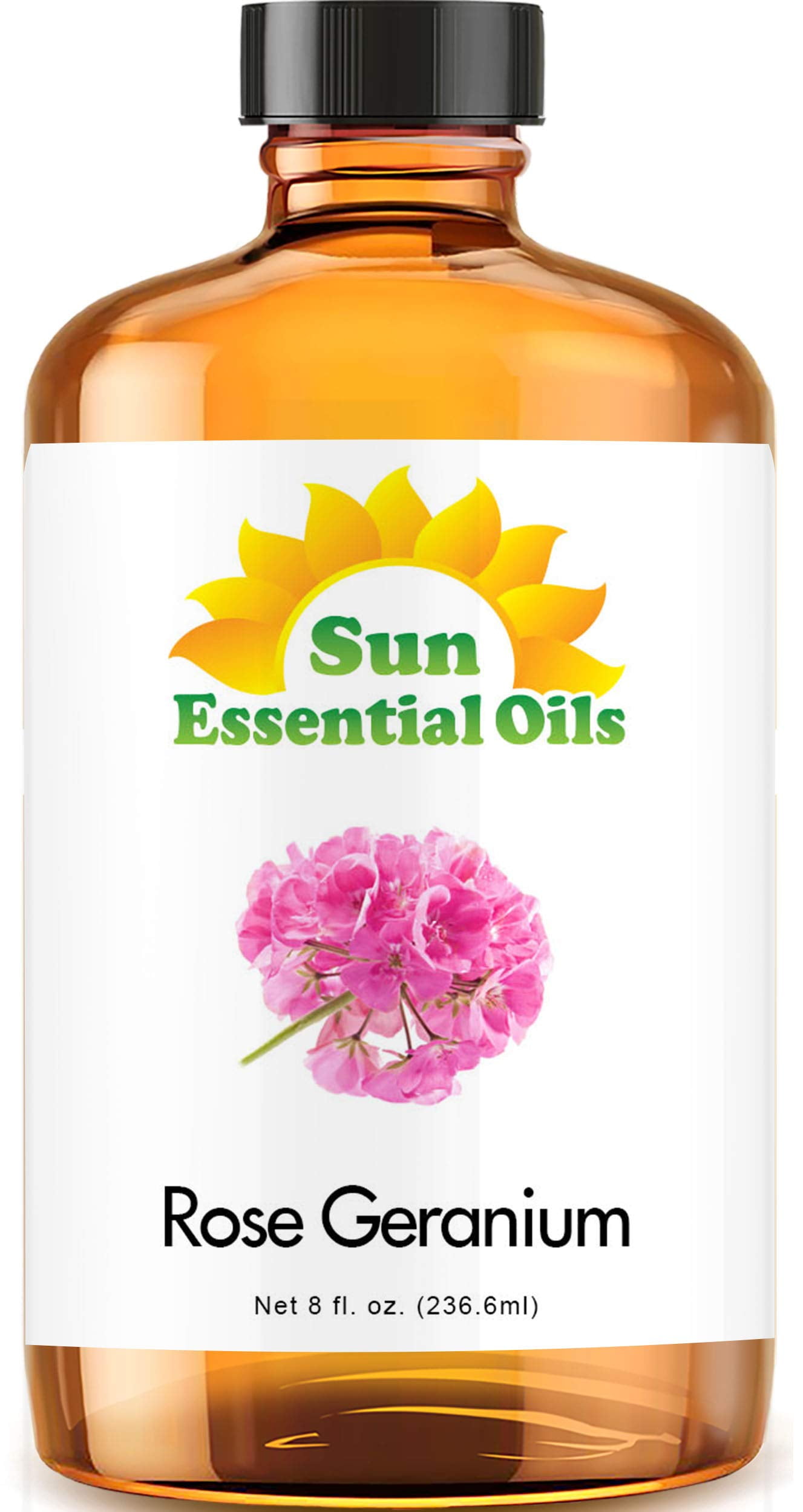 Sun Essential Oils 8oz - Rose Essential Oil - 8 Fluid Ounces