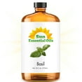 thumbnail image 1 of Sun Essential Oils - Basil Essential Oil 16 oz for Diffuser Skin Massage Candle Soap Making, 1 of 5