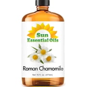 Sun Essential Oils - Chamomile Roman Essential Oil 16oz for Aromatherapy, Diffuser, Soothing, Calming, Relieves Stress