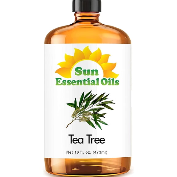 Sun Essential Oils - Tea Tree Essential Oil 16oz for Aromatherapy, Diffuser, Pest, Repellant