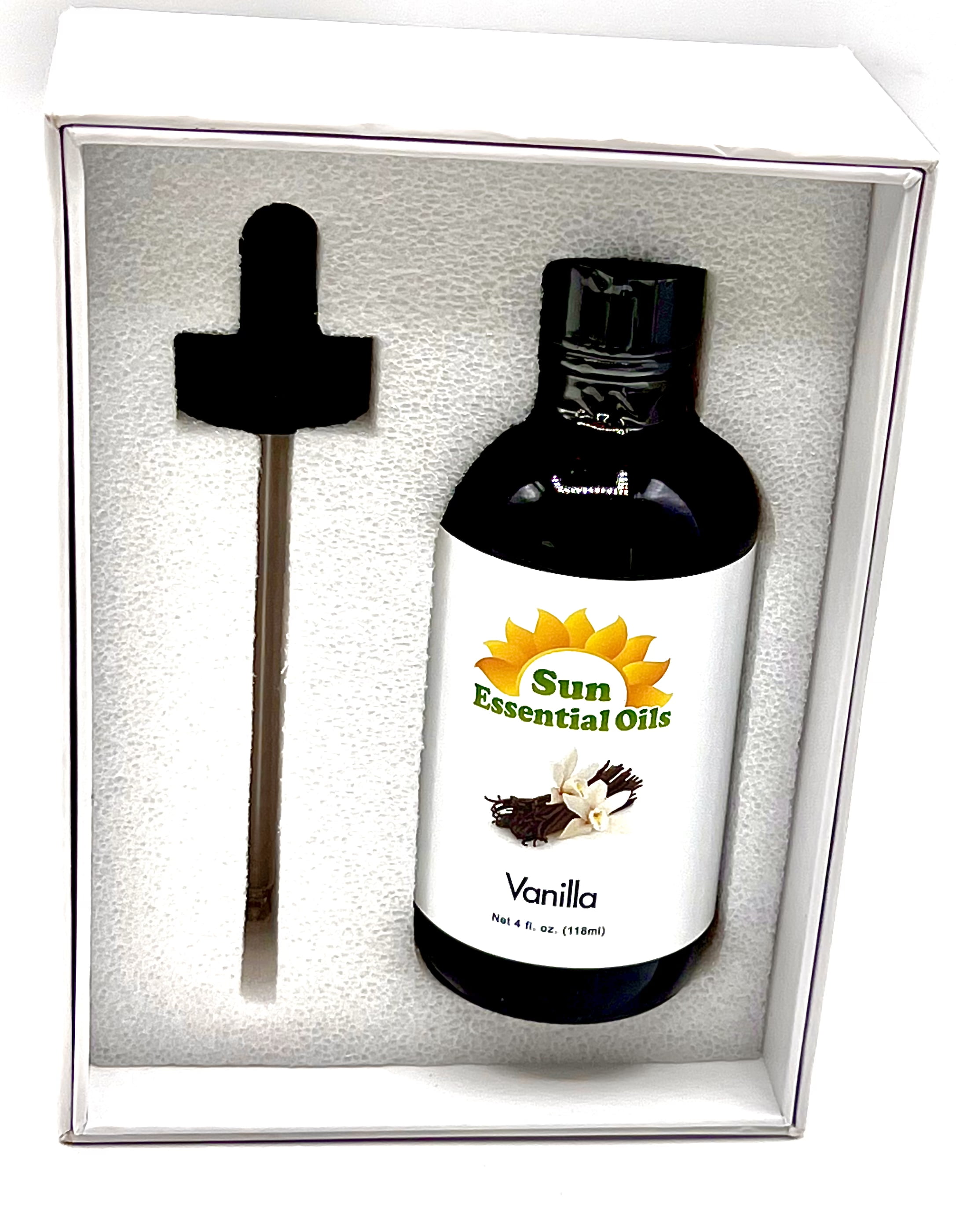Sun Essential Oils Vanilla Essential Oil 4oz w/dropper