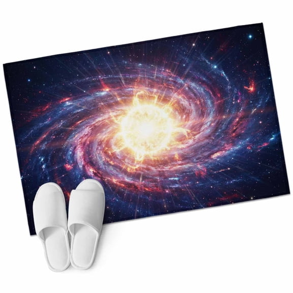 Sun Explosion Area Rugs Collection 2'x3', Modern Abstract Art Galaxy Universe Non Slip Indoor Rectangle Throw Runner Rug Floor Mat Carpet for Living Room Dining Table Bedroom Nursery