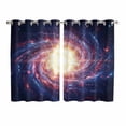 thumbnail image 1 of Sun Explosion Kitchen Curtains Window Panels, Modern Abstract Art Galaxy Universe Insulated Window Treatment Curtain, Grommet Curtains for Bedroom/Living Room/Bathroom, 2 Piece 52"Wx72"L, 1 of 8