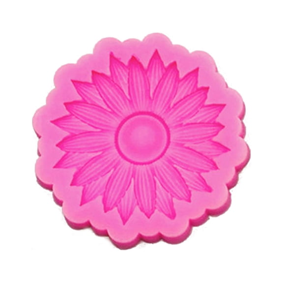 Sun Flower Shape Flower Silicone Mold Epoxy Car Air Outlet Mold Resin Casting Pendant Mold Suitable for Crafts