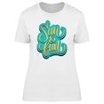 thumbnail image 1 of Sun & Fun Cool Doodle Quote Tee Women's -Image by Shutterstock, 1 of 2