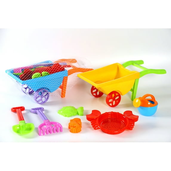 Sun & Fun PlayWorld Beach Toy Playset with Wheelbarrow