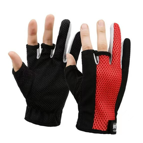 Sun Gloves UV Protection Gloves Fishing Gloves Camouflage Gel Glove Thin Fingersless Gloves Men for Kayaking Paddling Driving Hiking