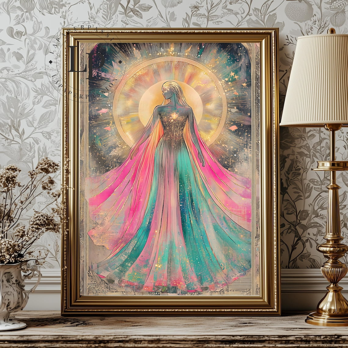 Sun Goddess Celestial Wall Art