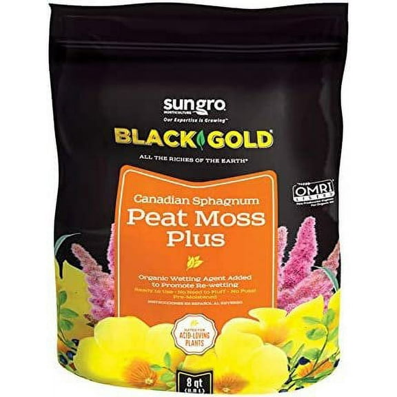 Sun Gro Sphagnum Peat Moss - For Plants, Outdoor Use - 8 qt