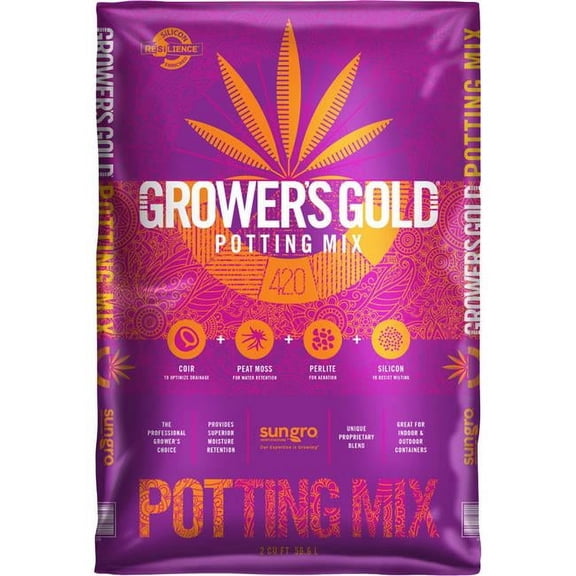 Sun Gro 4653000.CFL002P Growers Gold All Purpose Potting Mix - 2 cu. ft.