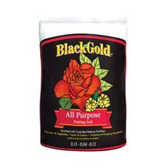 Sun Gro Horticulture 1410102 2CF P 2 cu ft.Black Gold All Purpose Potting Soil with Fertilizer