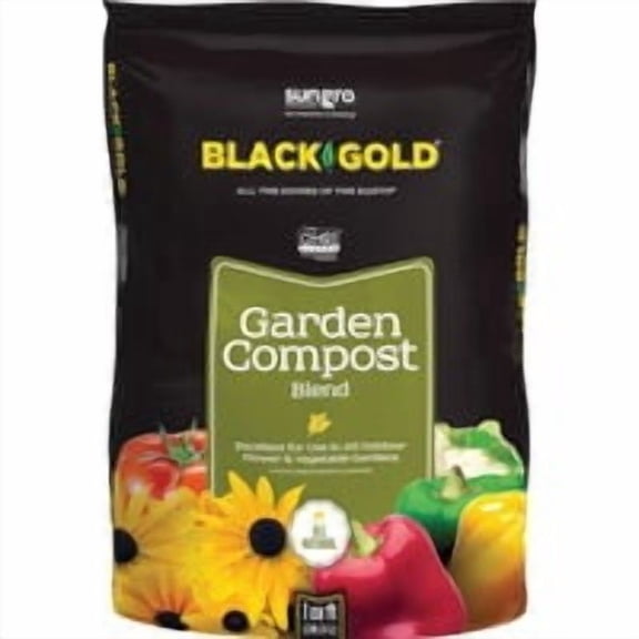 Sun Gro Horticulture Black Gold Organic Lawn & Garden Compost - Pack of 6 Bulk Restock Pack