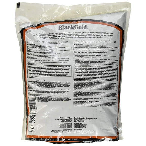 Sun Gro Horticulture Black Gold Peat Moss Plus
