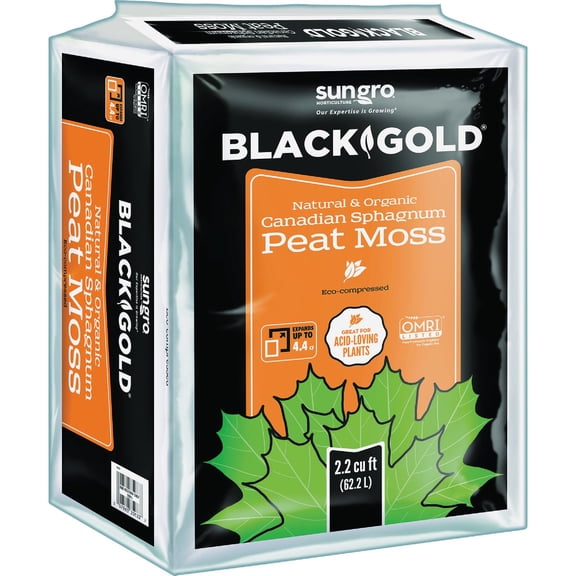 Sun Gro Horticulture Black Gold Sphagnum Peat Moss - Single Pack