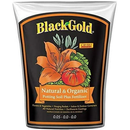 Sun Gro Black Gold Natural and Organic Potting Soil - Organic Garden Soil - 2 Cu Ft — Indoor & Outdoor Container & Garden Use