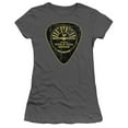 thumbnail image 1 of Sun Guitar Pick S/S Junior Women's T-Shirt Sheer Charcoal, 1 of 2