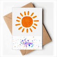 thumbnail image 1 of Sun Hand Painting Sunshine Weather Welcome Back Greeting Cards Envelopes Blank, 1 of 4