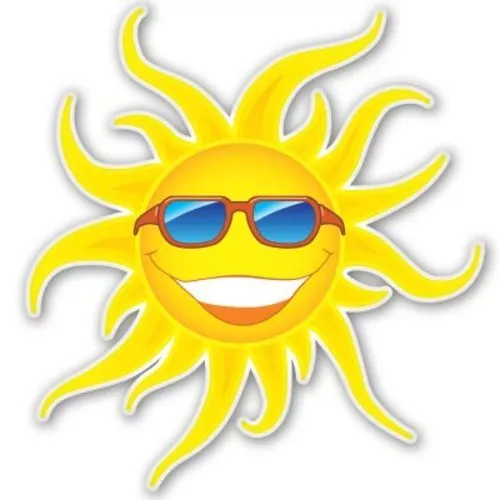 Sun Happy Car Sticker Phone Decal Water Bottle Stickers Car Decals ...