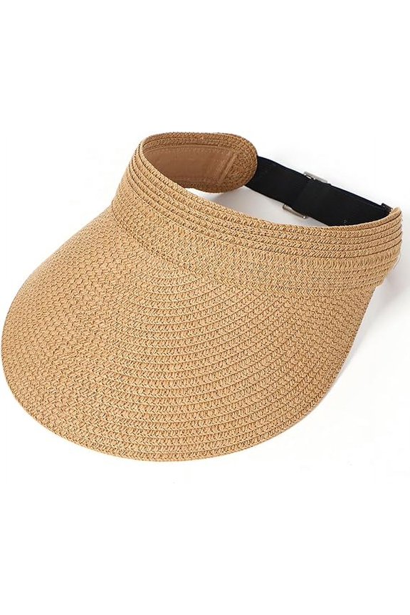 Sun Hat, Beach Hats for Women, Summer Wide Brim Rollable Straw Hat with UPF 50+ Sun Protection to Ensure the Hat is Durable and Comfortable Fits Most Women, Khaki