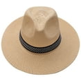 thumbnail image 1 of Sun Hat Christmas Men’s Or Women's Sun Sunscreen Beach Male Casual Sun Jazz Band Fedora Caps Sunscreen Bucket Father Winter Hats For Women, 1 of 6