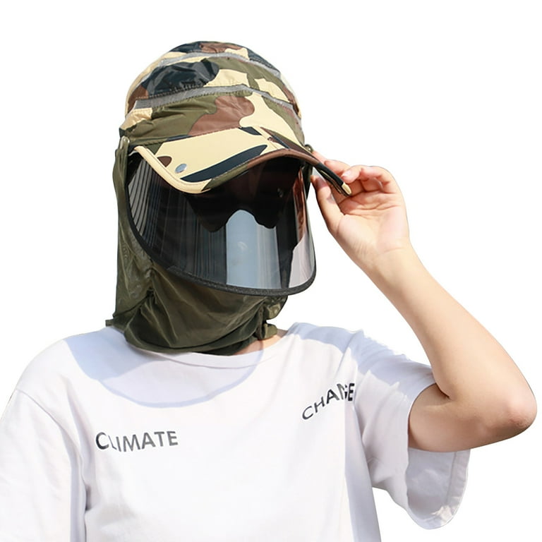 Sun hat cheap with face shield
