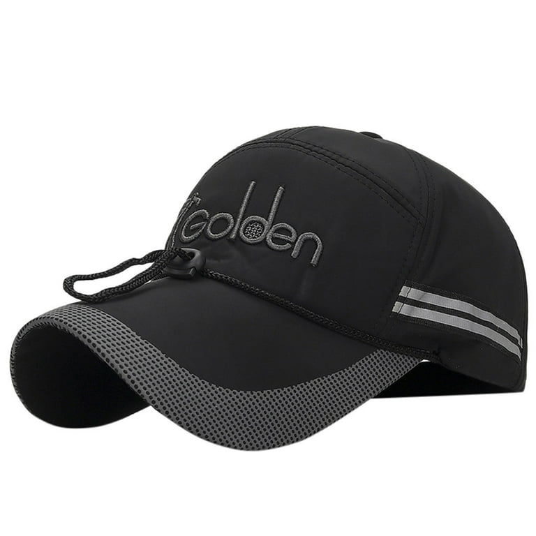 Sun Hat Reflective Running Cap A Quick Dry Hat For Men The Flashback 360  Sports Cap Hats For Women Polyester Black 