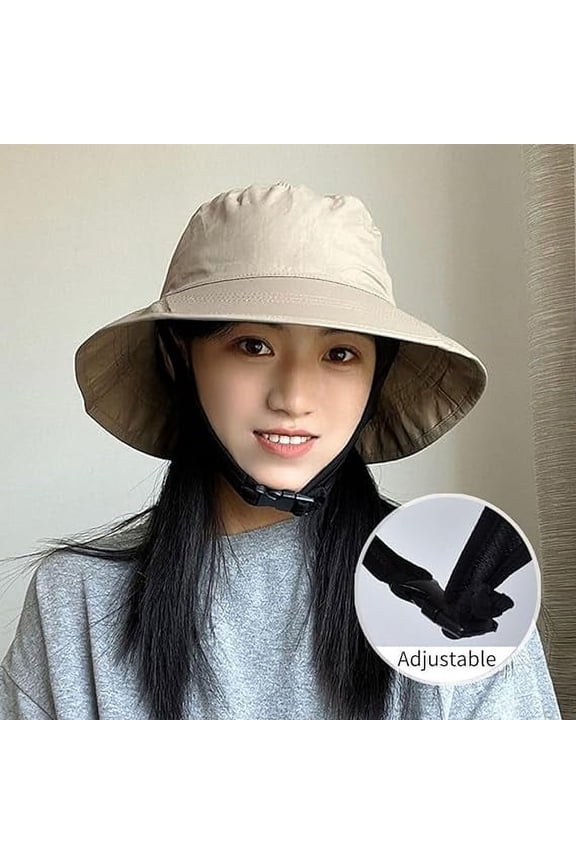 Sun Hat, Surf Hat, Polyester and Nylon Waterproof Bucket Hats with Chin Straps are Designed for Both Men and Women Who Enjoy Water Sports, Fits Head Circumference 21.6-23.5 Inch, Yellow
