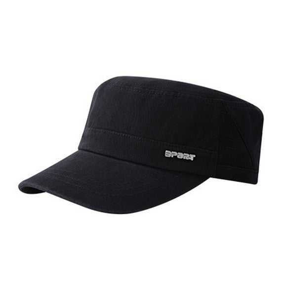 Sun Hat Sweat-absorbing Fine Stitching Soft Solid Color Army Military Cap for Outdoor