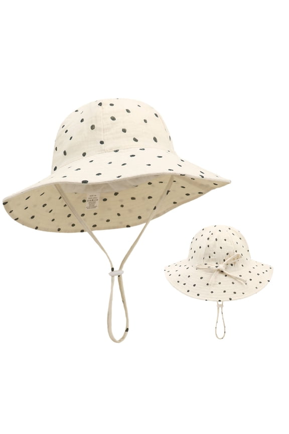 Sun Hat Toddler Adjustable Baby Toddler Summer Fruit Print Cotton Breathable Bucket Hat Vacations Beach Sun Protection Hat Girls Sun Hat BG3 1 Years-3 Years