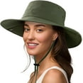 thumbnail image 1 of Sun Hat UPF 50+ Cowboy Hat Waterproof Wide Brim Fishing Hats with Adjustable Summer UV Protection, 1 of 7