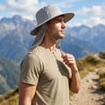 thumbnail image 1 of Sun Hat Upf 50+ Wide Brim Bucket, Breathable Fishing Hat with Neck Flap, Summer UV Protection Hat for Men and Women, 1 of 6