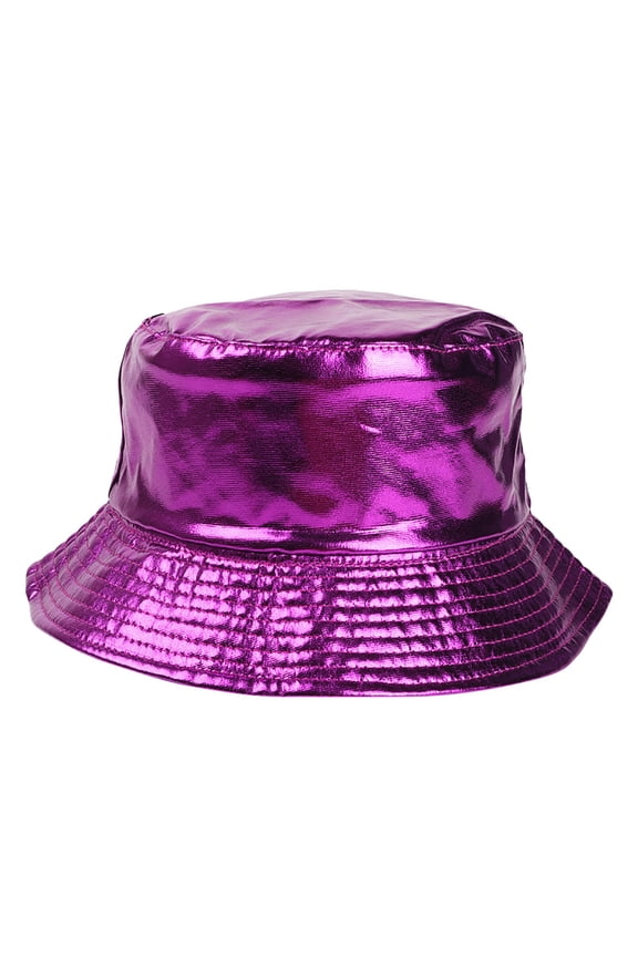 Sun Hat Women Gold Silver On Both Sides Wearing Fisherman Cap Party Sunscreen Cap Caps for Women Purple One Size