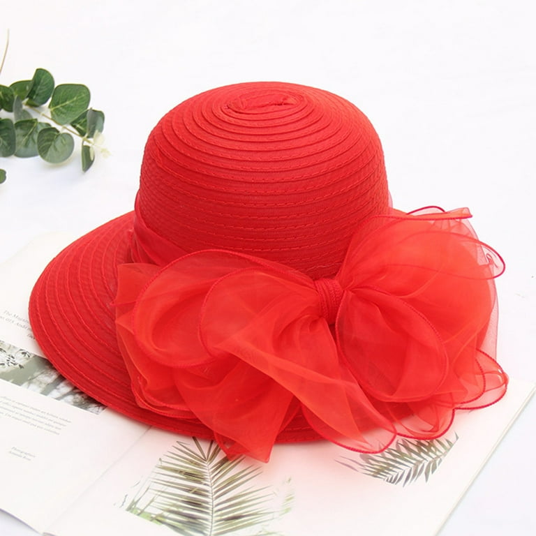 Women's Adjustable Bucket Hat- Universal Thread Berry Red - D3