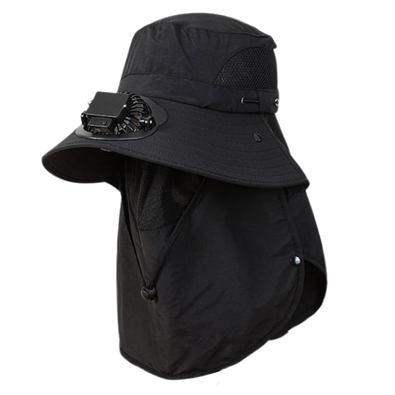 Sun Hat for Women Wide Brim UV Hat for Hiking and Camping Summer Sun Hat With Built In Fan For Women Men Outdoor Hiking Travel Beach Daily Wear Lightweight Breathable