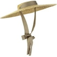 thumbnail image 1 of Sun Hat Womens,Straw Hats for Women,Flat Top Straw Hat,Fit for Beach Getaways and Garden Parties,with Adjustable Chin Strap, 1 of 14