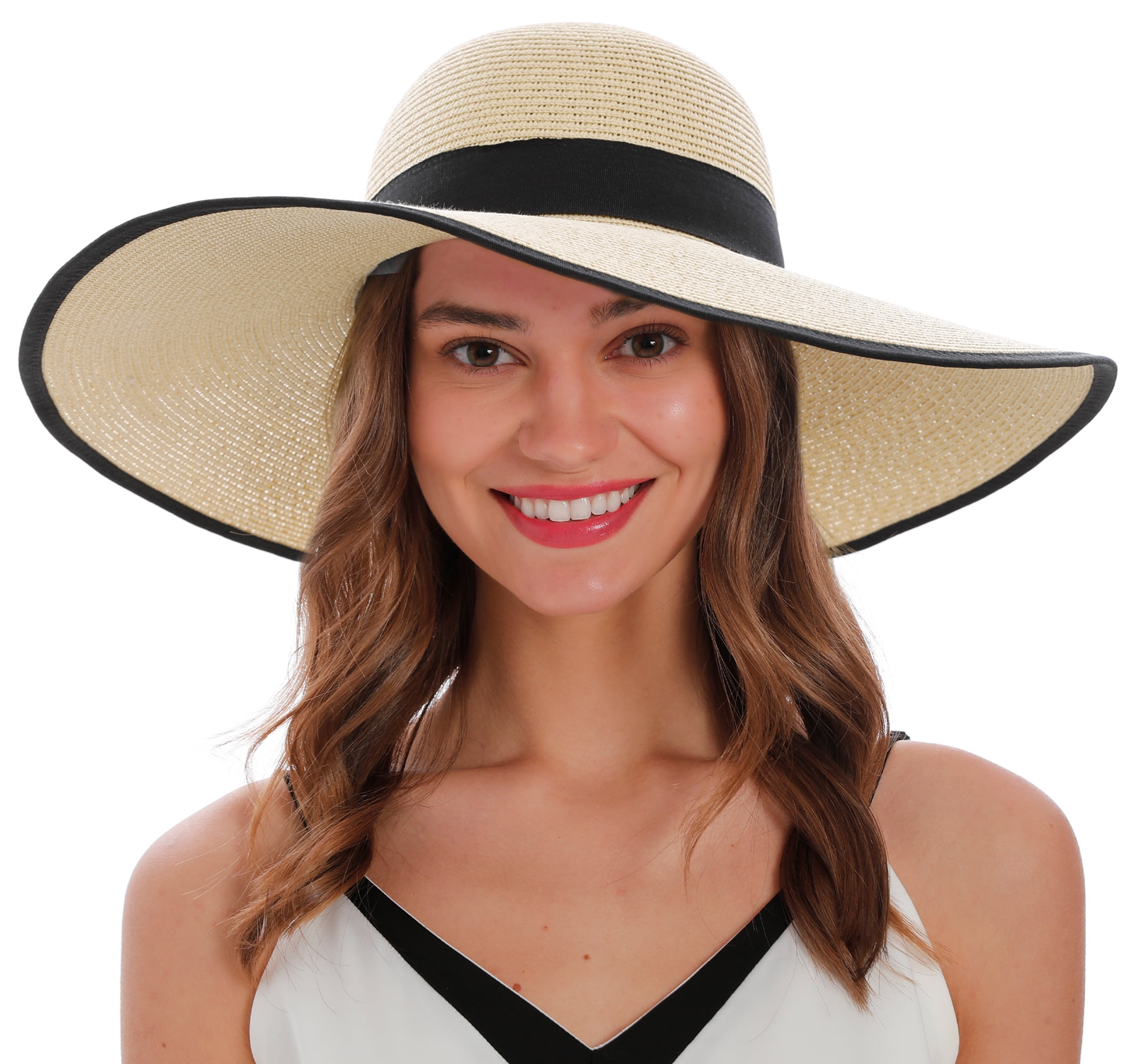 Body Glove Women\'s Beige Straw Sun Protection Hat One Size Sun Kea Floppy Sun Hat Large Brim Straw Hat Packable Sumer  main image 3