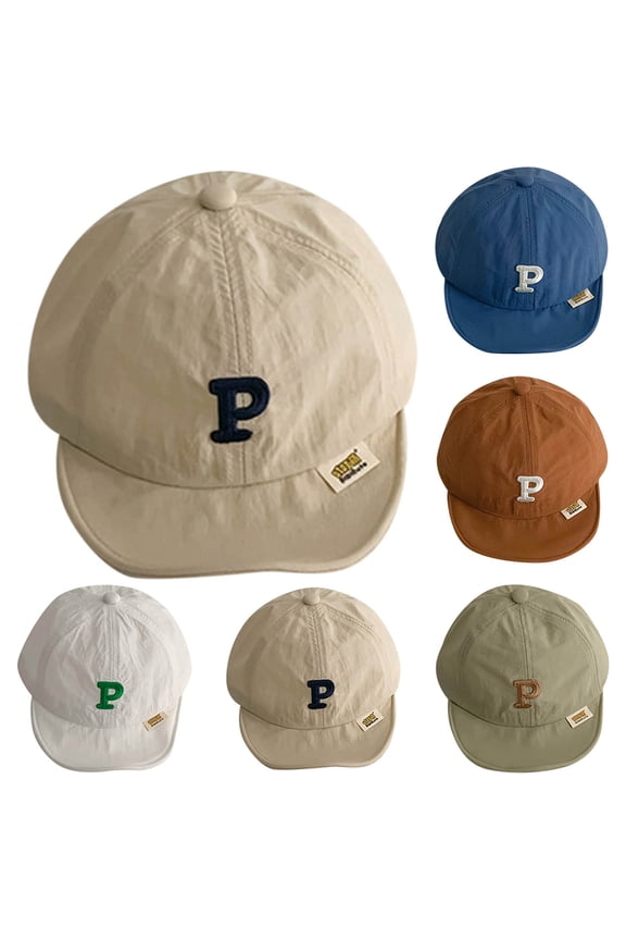 Sun Hat for Kids Kids Toddler Baseball Hat Boys Girls Adjustable UPF50+ Washed Cotton Baseball Cap Kids Boy Girl Baseball Cap Hat