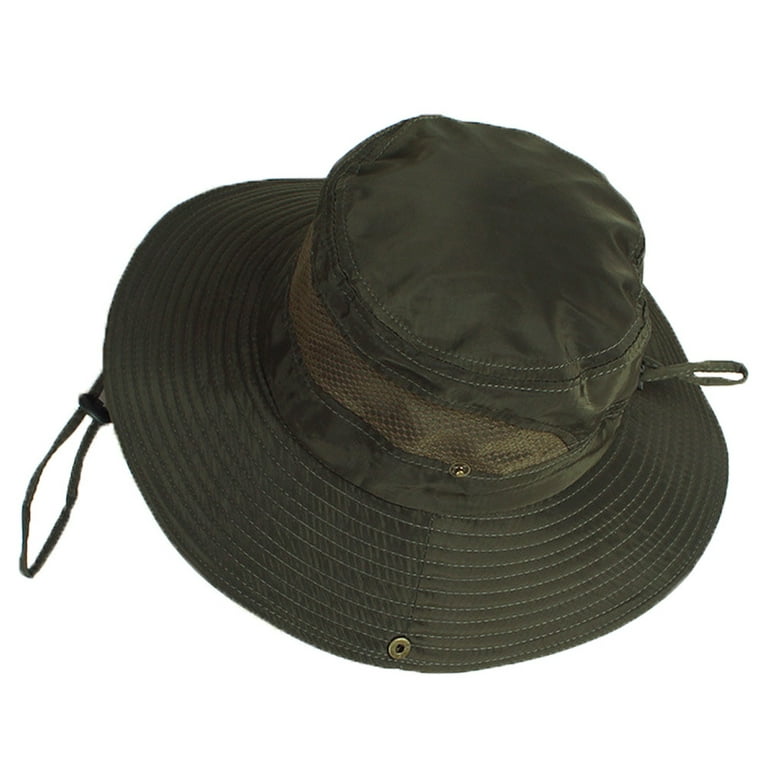 Sun Hat for Men/Women, Wide Brim Bucket Hat Foldable Boonie Hat for Fishing  Hiking Garden Safari Beach 