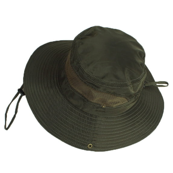 Sun Hat for Men/Women, Wide Brim Bucket Hat Foldable Boonie Hat for Fishing Hiking Garden Safari Beach