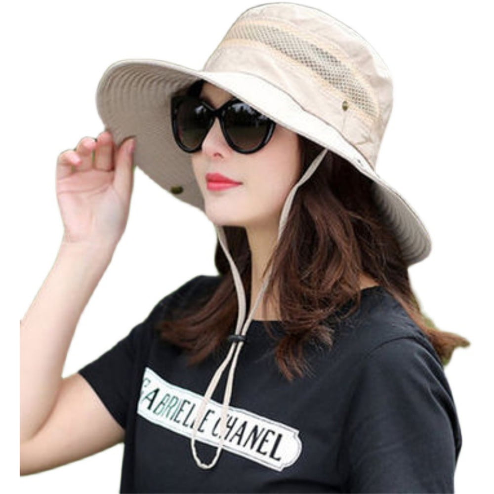 Sun Hat for Men/Women, Wide Brim Bucket Hat Foldable Boonie