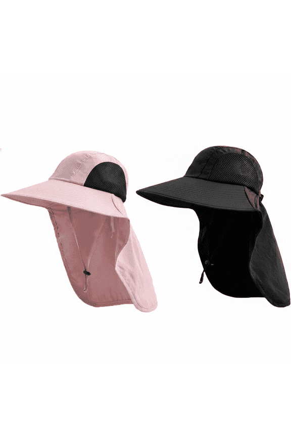 Sun Hat for Men & Women Wide Brim UPF 50+ UV Protective Hat with Neck Flap for Hiking, Fishing & Outdoor Activities