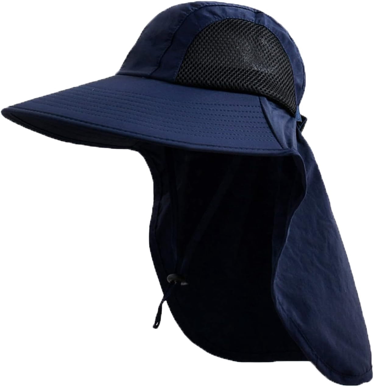 Sun Hat With Neck Flap For Men & Women - UPF Protective, Wide Brim, Foldable For Hiking, Fishing, Travel