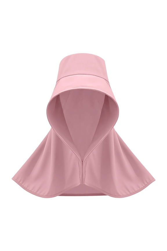 Sun Hat for Men Women with Neck Flap Wide Brim UV Protection Hat Shoulder Cover Summer Outdoor Hiking Fishing Hats Pink
