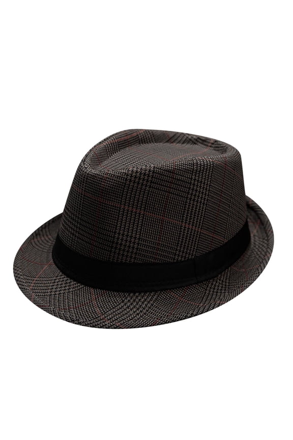 Sun Hat for Men and Women Jazz British Style Sun Hat for Travel and Outdoor Leisure Brown